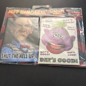 Jeff Dunham Square Magnet Set of 2 Peanut and Walter Magnemts New‎ in Package